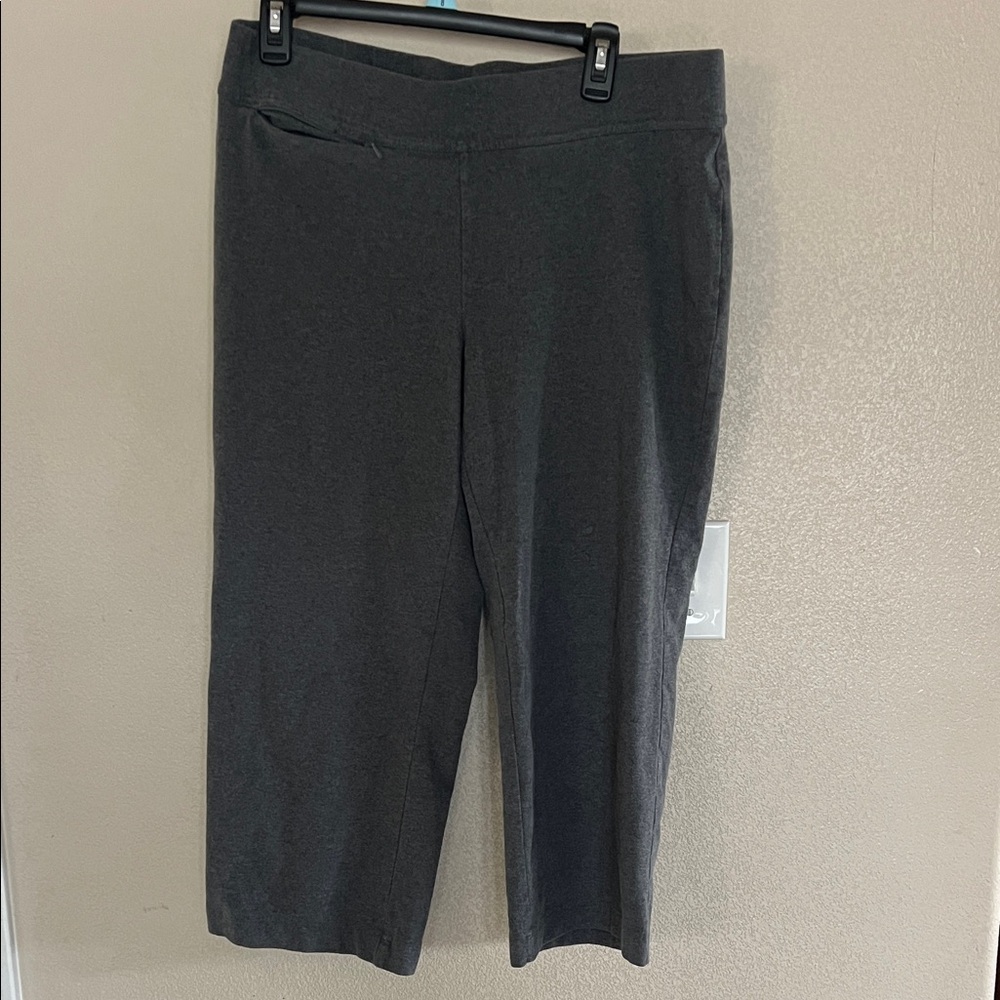 Lands' End Women's Wide Leg Pants - Dark Gray